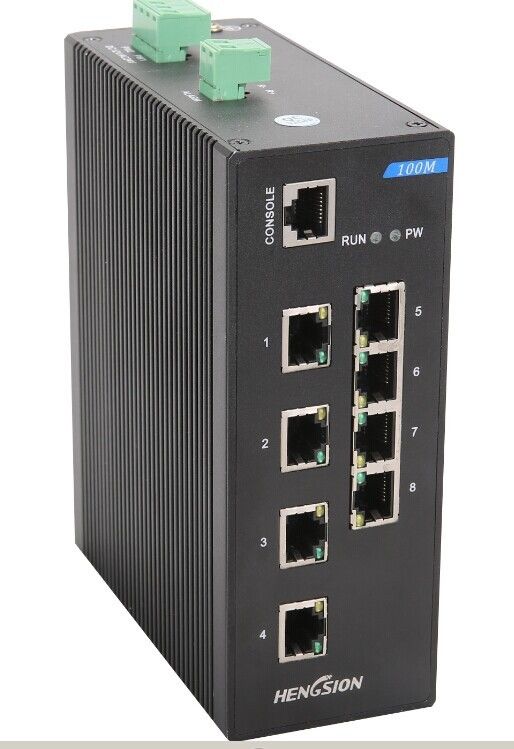 RJ45 interruptor industrial 8 10/100M autoadaptativo, interruptor de