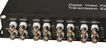 Transmisor y receptor de vídeo óptico BNC Convertidor WDM Análogo 16ch Para cámara de CCTV digital