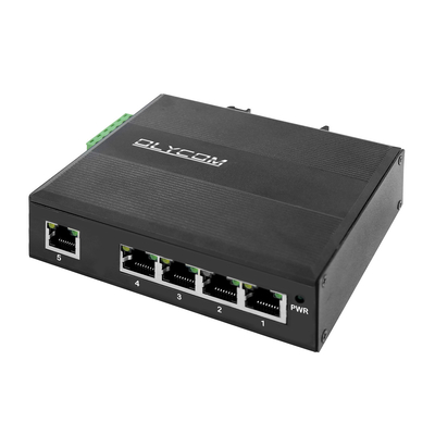 Gigabit 5 puertos POE Ethernet de conmutación industrial Hub de apoyo POE At / Af