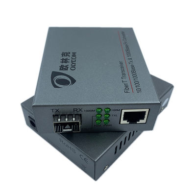 Medios convertidor 10/100/1000Mbps de Ethernet de escritorio normal de la fibra óptica