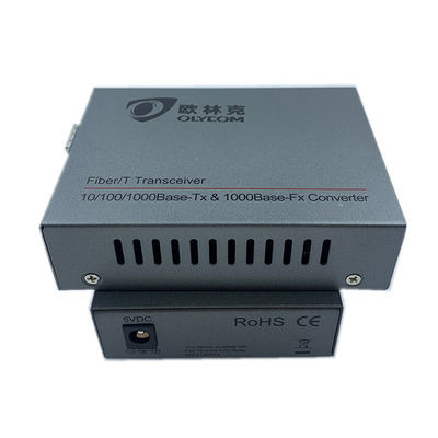 Medios convertidor 10/100/1000Mbps de Ethernet de escritorio normal de la fibra óptica