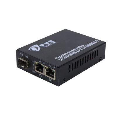 Mesa portuaria los 20Km Transimission del interruptor de Ethernet de la fibra óptica de Mini Size SMF/MMF 2