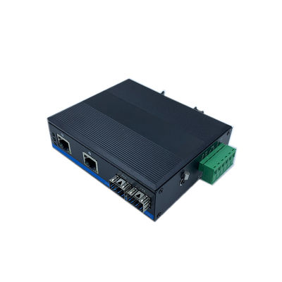 Gigabit Unmanaged industrial del interruptor del soporte DC52V POE del carril del dinar para la cámara IP