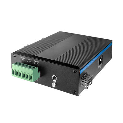 Transmisión del convertidor 10/100Mbps los 40KM de Ethernet industrial de la fibra de la FCC SFP medios