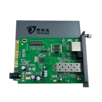 Tamaño de almacenador intermediario del chasis 128K del convertidor de Ethernet de la fibra óptica de Black Box DC5V1A medios