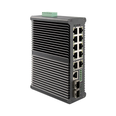 Interruptor manejado industrial portuario de Gigabit Ethernet 40Gbps 8 Poe hasta 90W