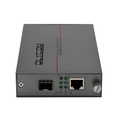 Medios megabit el 10/100M de SFP de la fibra del LC del convertidor del POE de Ethernet gris de la fibra óptica