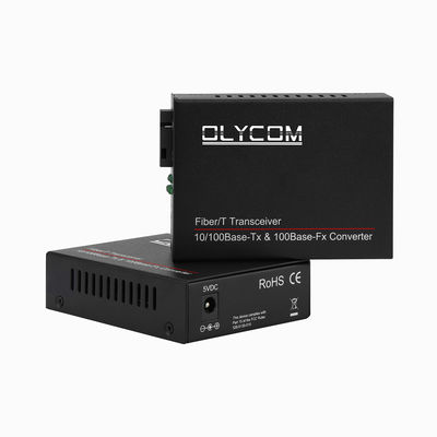 Convertidor de Ethernet rápida de la fibra óptica del Wdm medios lleno - control de flujo a dos caras
