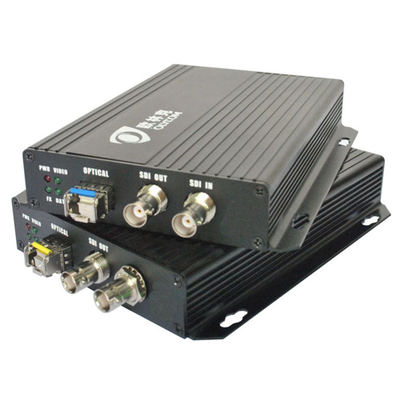 Transmisor óptico y receptor del vídeo del puerto 3G-SDI de BNC con 2 la ranura de la salida DC12V SFP del SDI