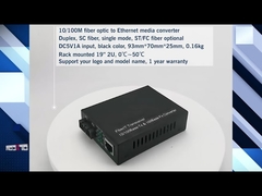 Mini black 10/100M fiber Ethernet media converter