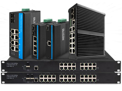 OIycom 30W/60W/90W DIN Conmutadores DIN PoE gestionados