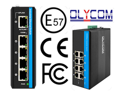 5 8 puertos Gigabit Industrial E-Mark Ethernet Switch