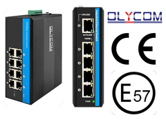 Interruptor Ethernet certificado Olycom E57 E-mark