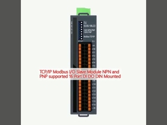 TCP/IP Modbus I/O Slave Module NPN y PNP soportados 16 puertos DI DO DIN montado