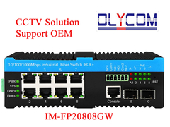 Interruptores y accesorios PoE de CCTV de Olycom