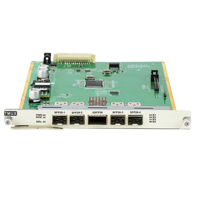 Calidad  100G Optical TMUX Card 4×SFP28 Uplink to 1×QSFP28 Non-Coherent Multiplexing fábrica