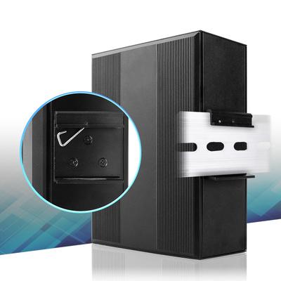 Interruptor administrado por PoE al aire libre Gigabit Ethernet Network 2.5G Fibra doble entrada de 48V