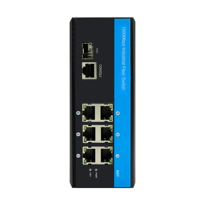 Interruptor Ethernet Gigabit administrado 2.5G Fibra Din Rail DC12V Apoyo a la CLI SNMP ERPS