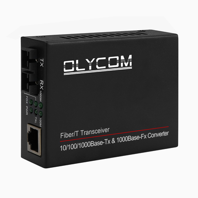 convertidor 10/100/el 1000M Network Ethernet de la fibra dual con varios modos de funcionamiento 850nm de los 500m medios