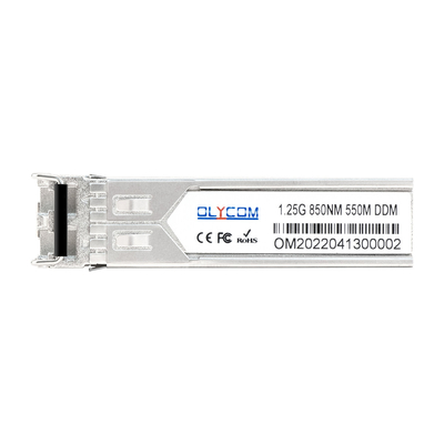 1.25G industrial SFP 1000Base-SX 850nm MMF LC los 550m a dos caras con varios modos de funcionamiento DDM para al aire libre