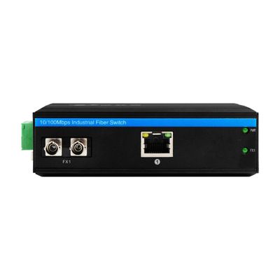 Mini convertidor de medios robusto Gigabit Ethernet Fibra ST no administrada de 30 km doble DC12V CE FCC
