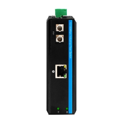 Mini convertidor de medios no administrado robusto Gigabit ST Fibra de 30 km doble DC12V