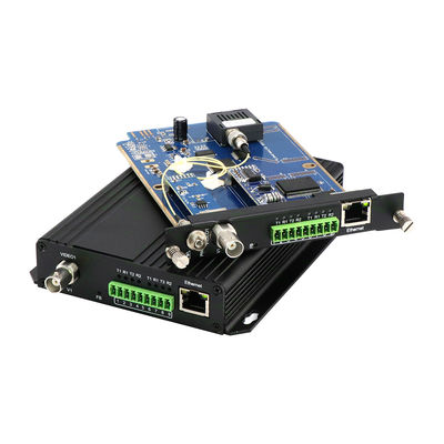 Convertidor de fibra óptica de vídeo con Bidi RS485 RS422 Datos 10/100M Ethernet FC Puerto 40KM CE