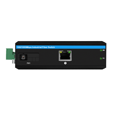 Convertidor de medios Industrial Gigabit Ethernet POE DC48V 30W Estuche resistente económico