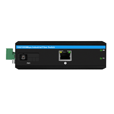 Conversor de medios POE industrial Gigabit Ethernet DC48V 30W Casilla resistente sin administrar