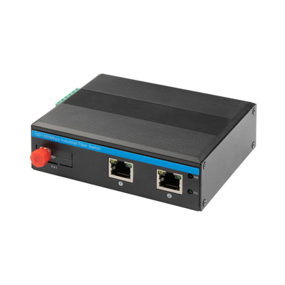 Conversor de medios no administrado de Gigabit endurecido FC Fibra de núcleo único 12V 24V Mini Case