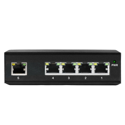Hub de red de interruptores Ethernet sin administrar de 5 puertos Gigabit endurecido 120W PoE E-Mark verificado
