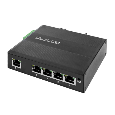 Hub de red de interruptores Ethernet sin administrar de 5 puertos Gigabit endurecido 120W PoE E-Mark verificado