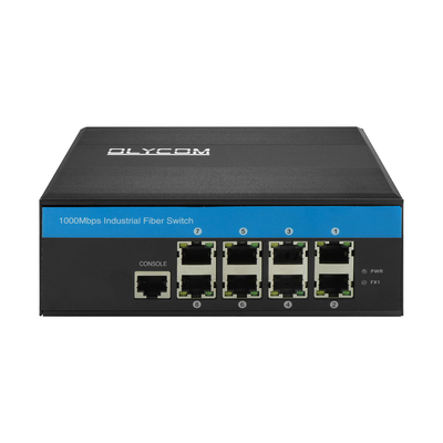8 Puertos administrados PoE Switch Gigabit Ethernet 240W POE activo Casilla robusta Chip de velocidad