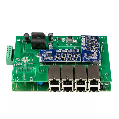 8 Puertos administrados PoE Switch Gigabit Ethernet 240W POE activo Casilla robusta Chip de velocidad
