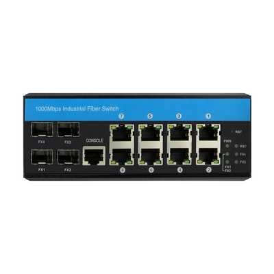 2.5G Lite Layer 3 Ring Managed Ethernet Switch 12 puertos ERPS RSTP Din Rail montado
