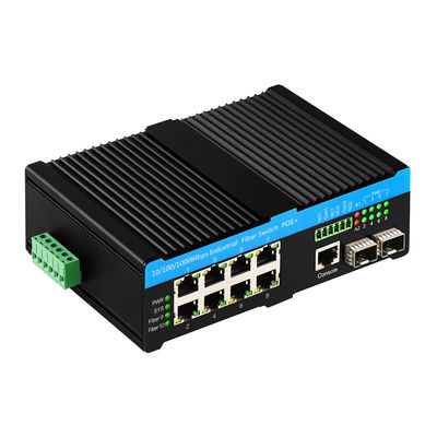 Gigabit 802.3bt PoE Administrado 8 puertos Switch 2.5G Fibra Web L2 Administrado sin ventilador 720W