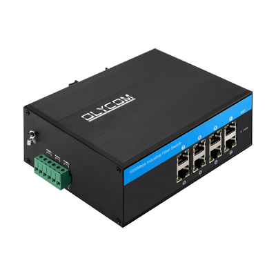 Interruptor de red industrial E-Mark de 8 puertos Gigabit Ethernet sin administrar