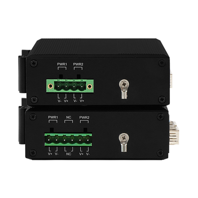 4 puertos POE Switch de red gestionado ERPS anillo 120W presupuesto Gigabit basado en DC48V Din Rail