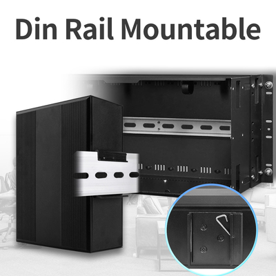 IM-WS080GE 8 puertos E-Mark Ethernet Switch Gigabit Din no administrado montado con entrada de 24V