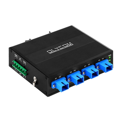 4 puertos de desvío óptico SC/UPC CONECTOR SIMPLEX 1310/1550NM DC24V DIN montado