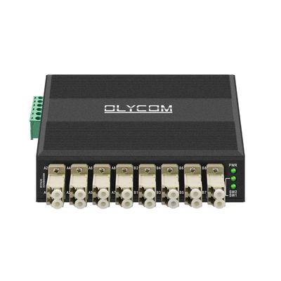 Módulo de derivación de fibra óptica multimodo Conector LC de puerto 8 DIN Montado 12V 24V CE