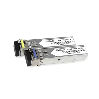 1.25G módulo SFP de modo único 1310nm/1550nm 20km Transceptor óptico simplex