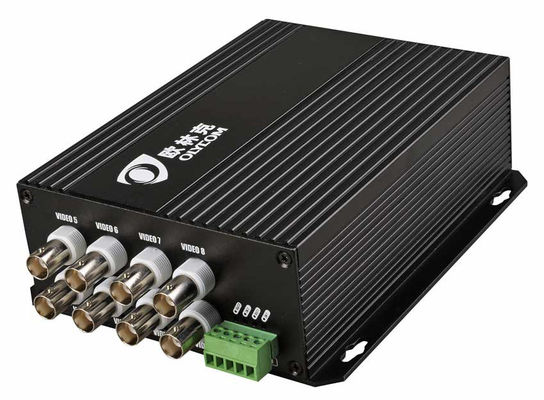 Convertidor de Fibra Óptica de Video Digital Óptico de Datos RS485 de 8 canales a 20 km para monitoreo CCTV AHD CVI TVI 1080p
