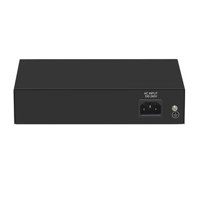 Ethernet rápido CCTV PoE Switch 4 puertos con 2 enlaces de cobre 55W Ingreso de corriente alterna de presupuesto de energía
