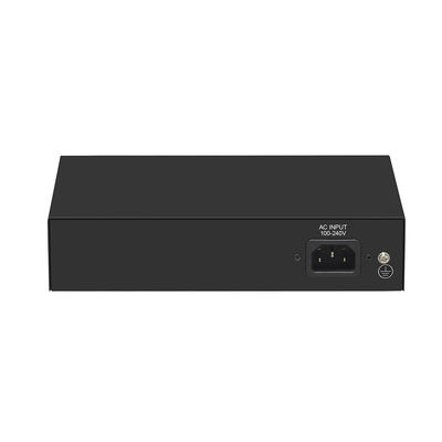 6 Puertos Gigabit PoE Switch Extensión 250 Metros VLAN Presupuesto de Potencia 60W Entrada 220V