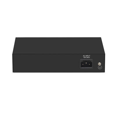4 puertos con interruptor de fibra de Gigabit PoE Af/At 60W con 1 SFP/Copper Uplink de grado comercial CE