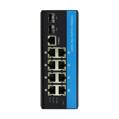 10 puertos Gigabit POE Switch L2 gestionado por el chipset de Vitesse Switch Ethernet robusto