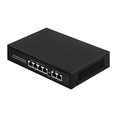 OEM ODM Ethernet rápido 10/100mbps 4 puertos Poe Switch con 2 puertos de conexión ascendente