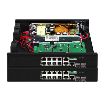 8 puertos Poe Switch con 90W 2*2.5Gb puertos SFP gestionados + 2 puertos combinados POE switch de fibra