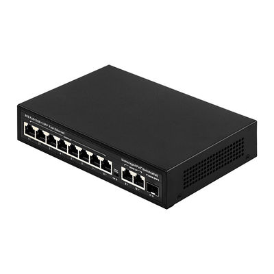 8 puertos POE con 120W de potencia y 250m de transmisión para CCTV - Switch POE de fibra óptica no administrada